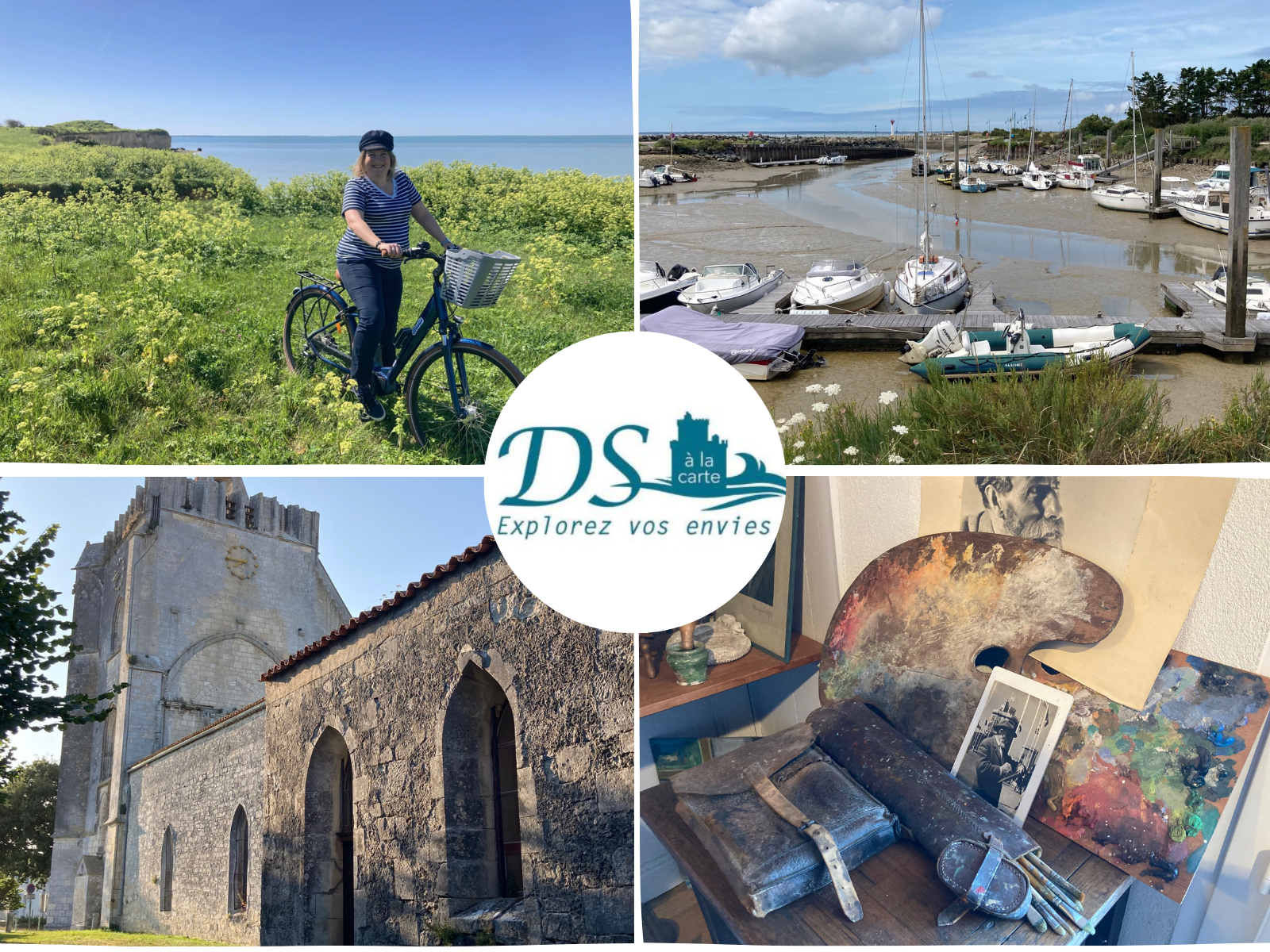 visite guidée vélo entre terre et mer Marsilly, L'Houmeau et Nieul-sur-mer